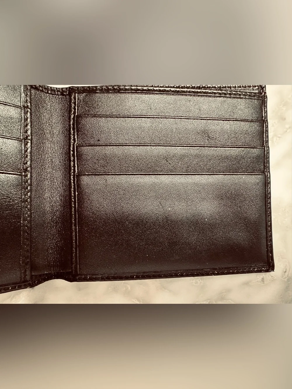 Gucci Beige and Brown GG Canvas Wallet